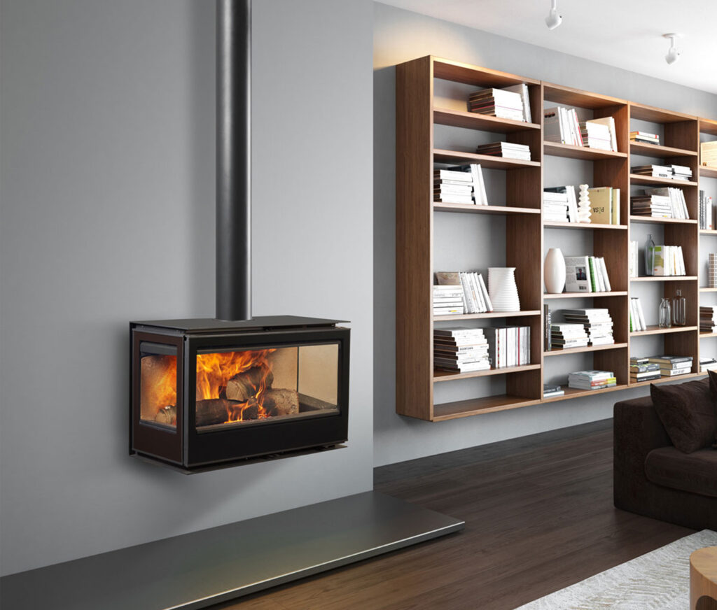 Poêle à bois Rocal Habit trois faces