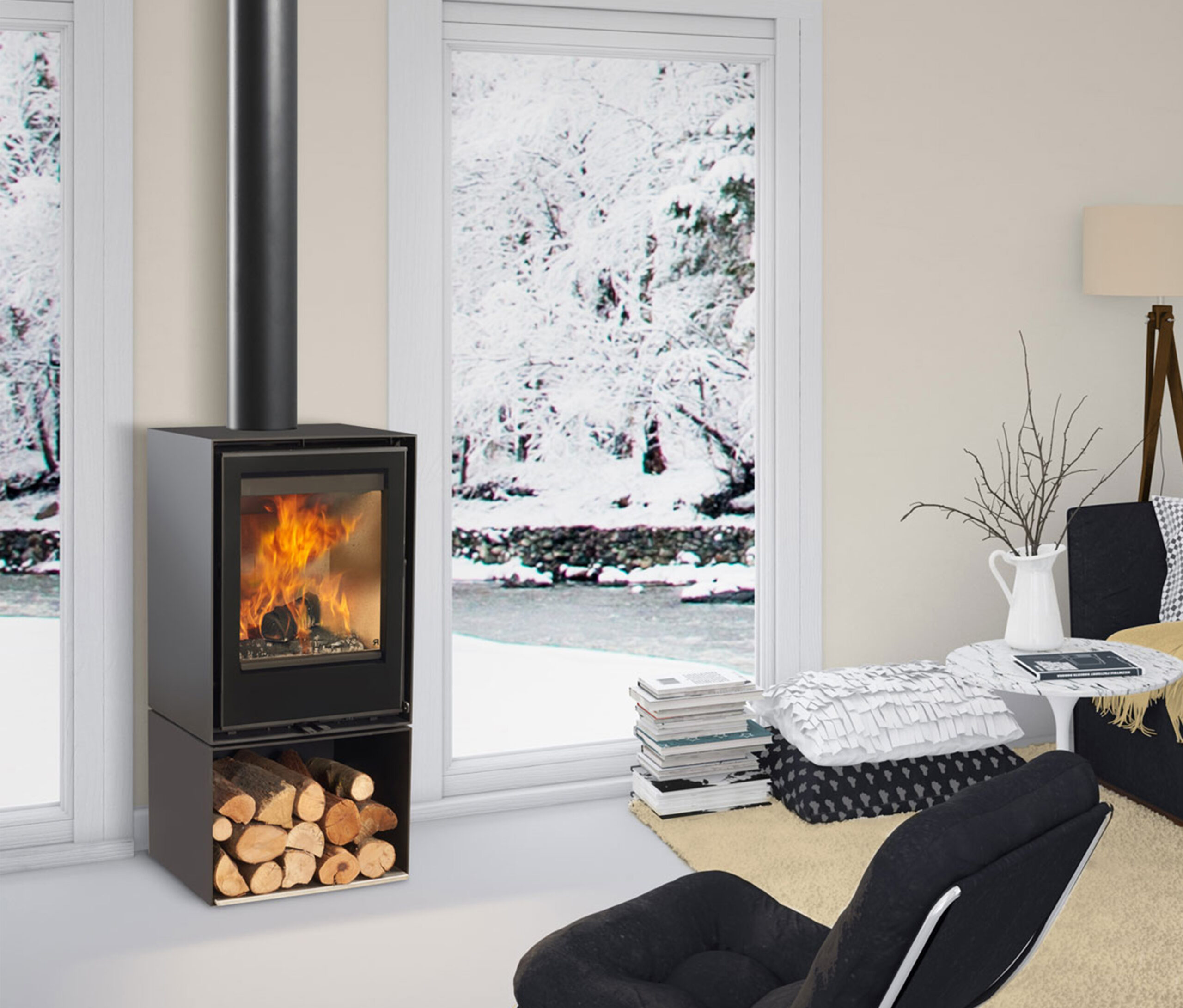 Poêle à bois Rocal Habit 50V